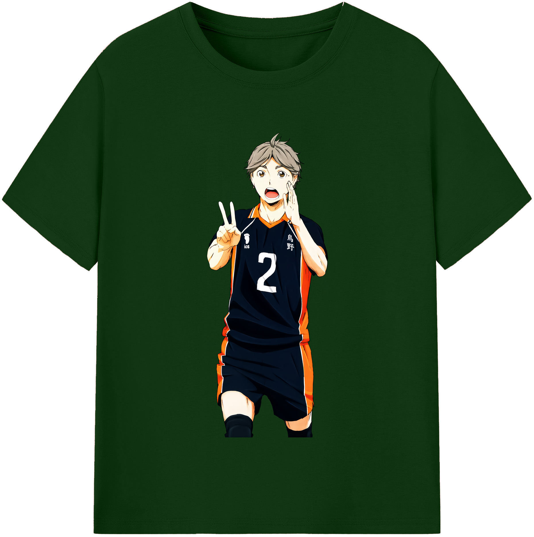 （画像用） ハイキュー!! Haikyu!! 綿100％半袖Tシャツ（フロントプリント）